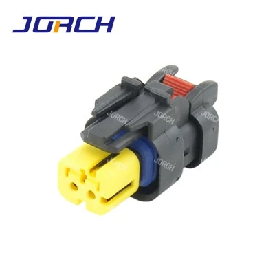 Receptáculo negro hembra de 2 pines Conector impermeable serie AMPSEAL 16 Conector automático impermeable 776427-1 DJ7028C-1.5-21 776522-3