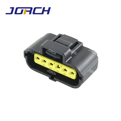 Conector de automóvil de 6 pines para 184124-1 carcasa hembra Conector de automóvil impermeable negro DJ70617Y-1.8-21